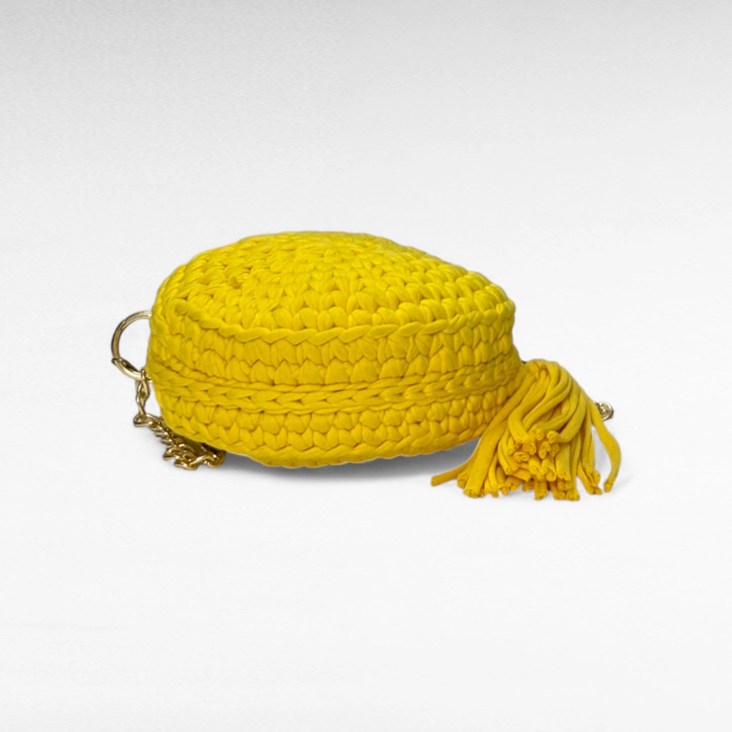 Lemon Yellow Round-Pearl Sling Bag RC0035