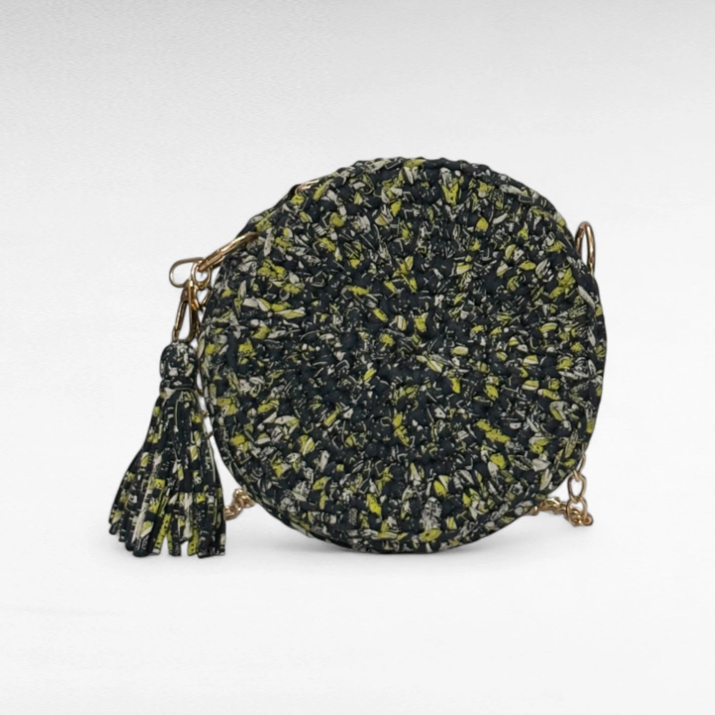 Multicolor Textured Round Sling Bag RC0043