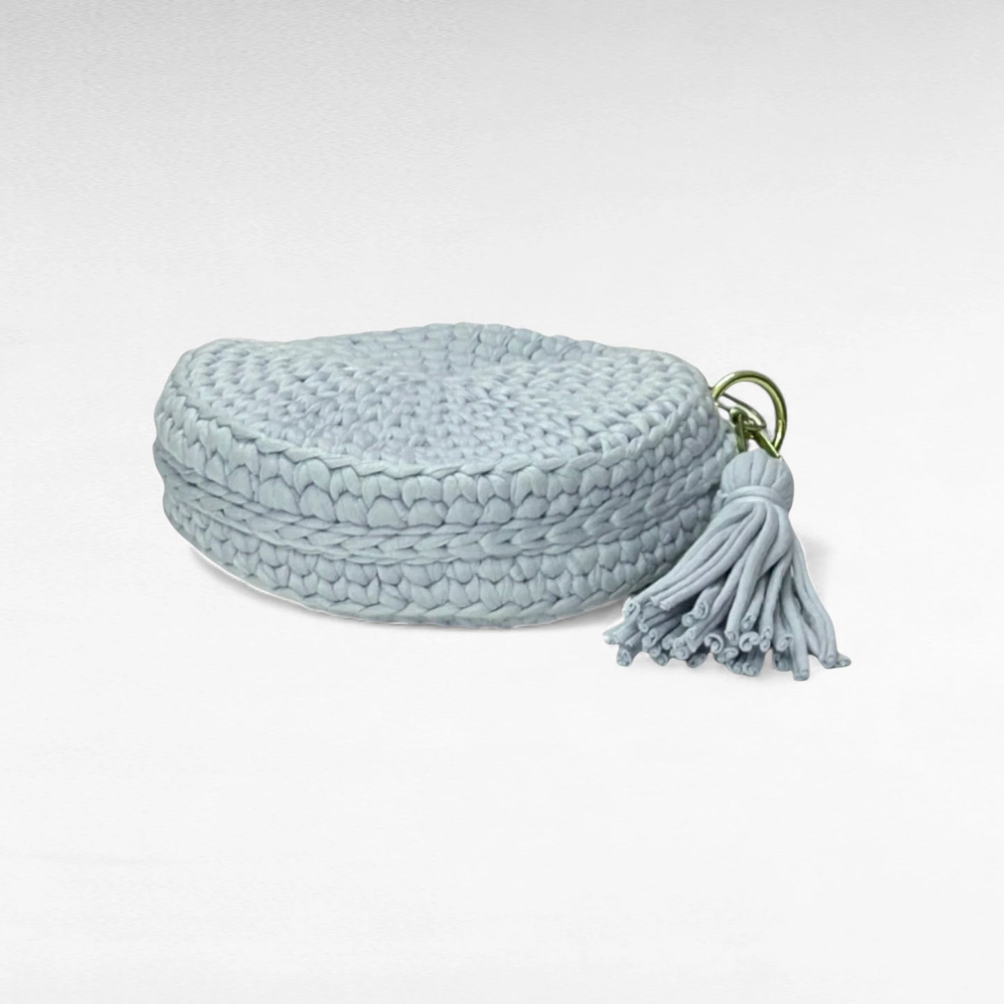 Pale Blue Round-Pearl Sling Bag RC0029