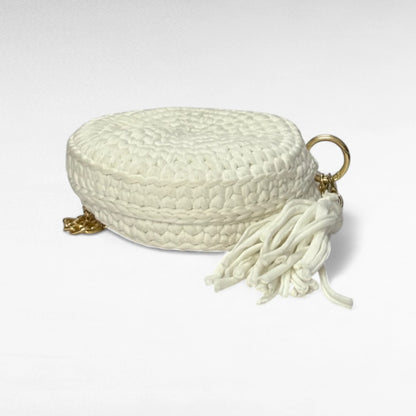 White Round-Pearl Sling Bag RC0034