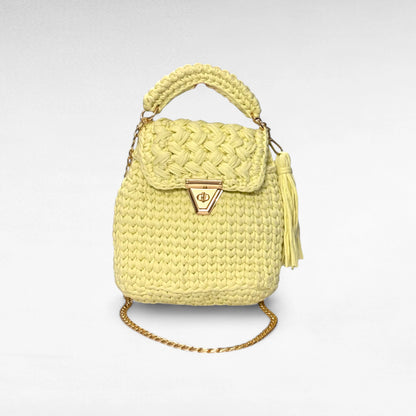 Pale Yellow Flap Sling Bag RC0036