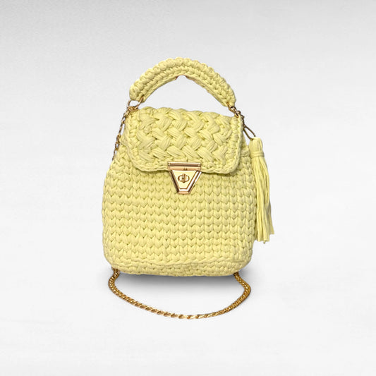 Pale Yellow Flap Sling Bag RC0036