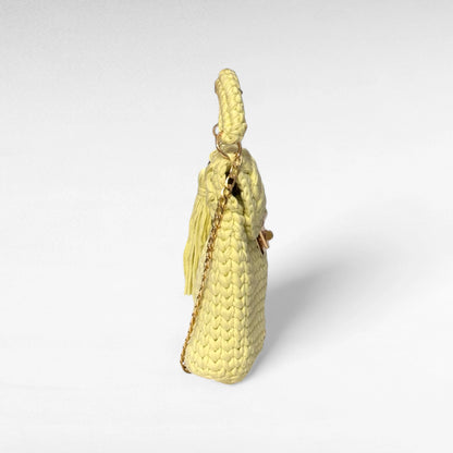 Pale Yellow Flap Sling Bag RC0036