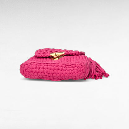 Deep Pink Flap Sling Bag RC0037