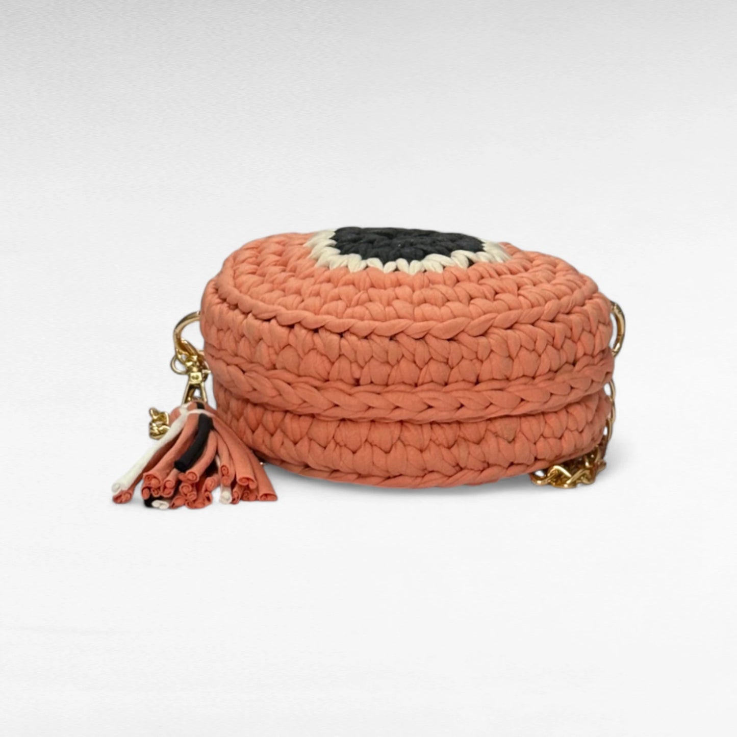 Rust Orange Evil Eye Round Sling Bag RC0047