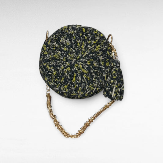 Multicolor Textured Round Sling Bag RC0043