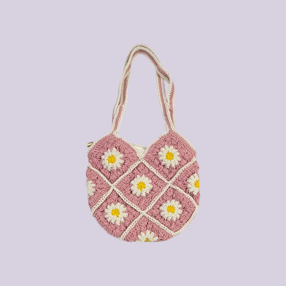 Pink Daisy Shoulder Bag RC0246