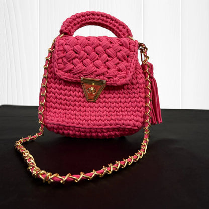 Deep Pink Flap Sling Bag RC0037