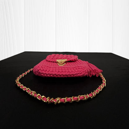 Deep Pink Flap Sling Bag RC0037