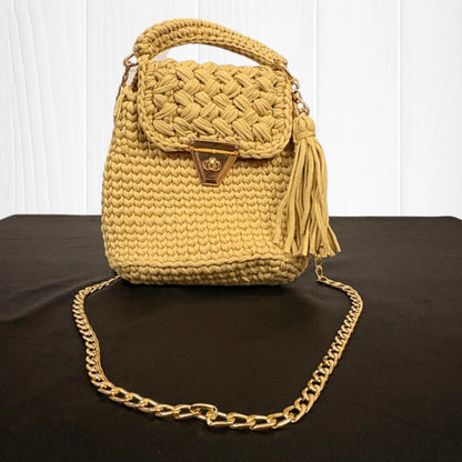 Beige Flap Sling Bag RC0042