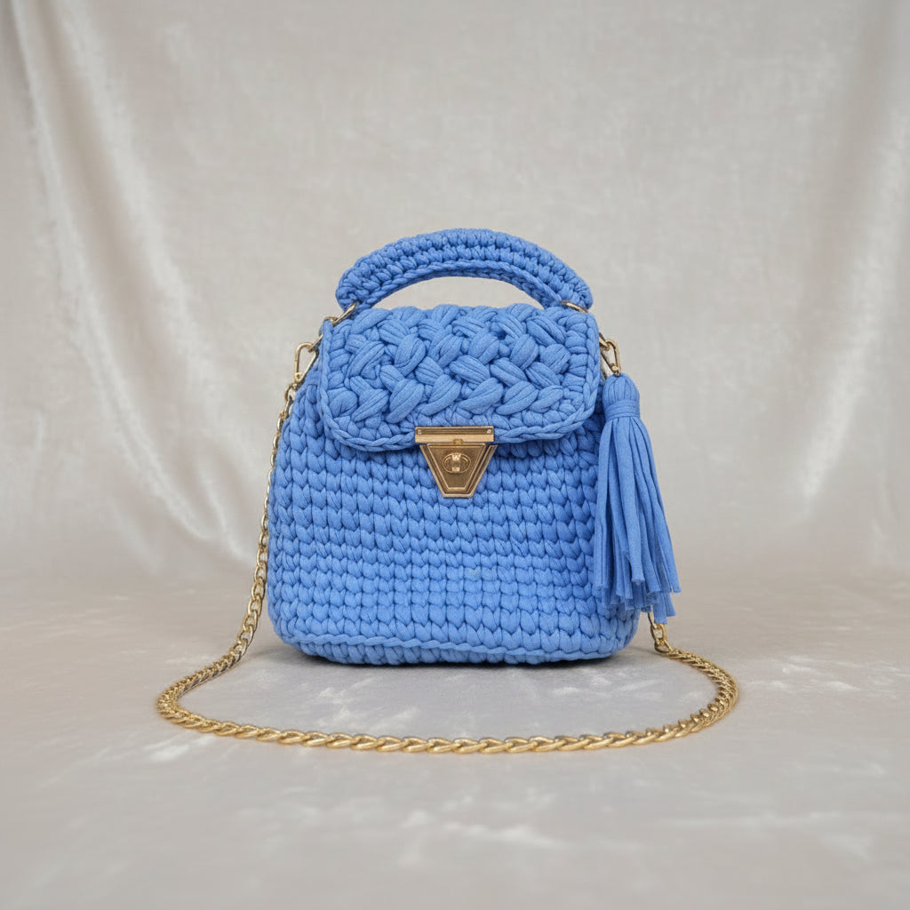 Periwinkle Blue Flap Sling Bag RC0038