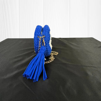 Deep Blue Evil Eye Round Sling Bag RC0049